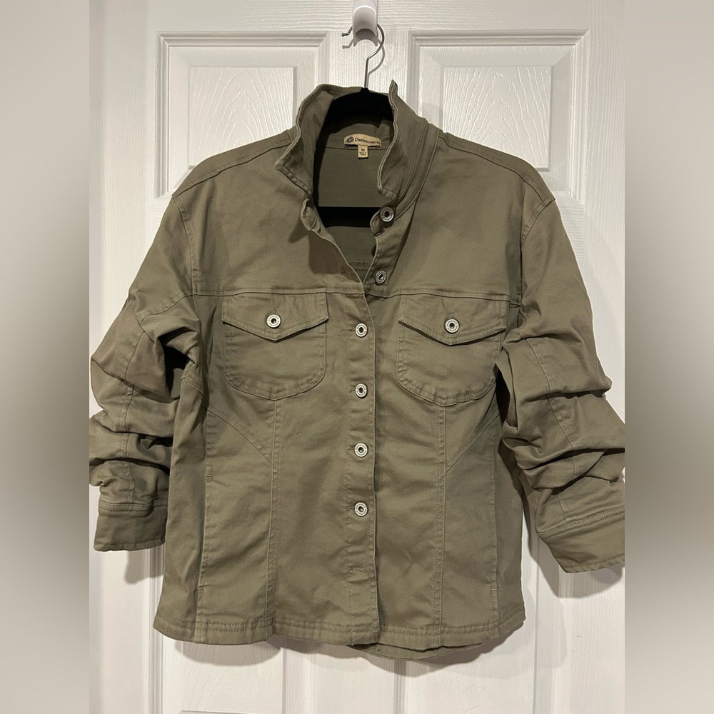 Democracy Olive Utility Jacket - image 1